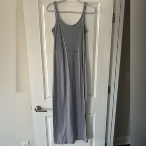 Gap Navy Blue and White Striped Scoop Neck Tank Dress, Size Small